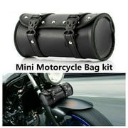 Motorcycle Front Fork Tool Bag SaddleBag Storage Luggage Handlebar Cruiser Bar Black High Quality And New Motorcycle Saddlebag